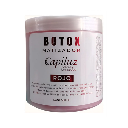 Capiluz Botox Matizador Rojo de 500 ml